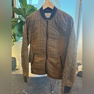 Men's Olive Quilted Jacket
